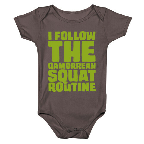 I Follow The Gammorean Squat Routine Parody Baby One-Piece