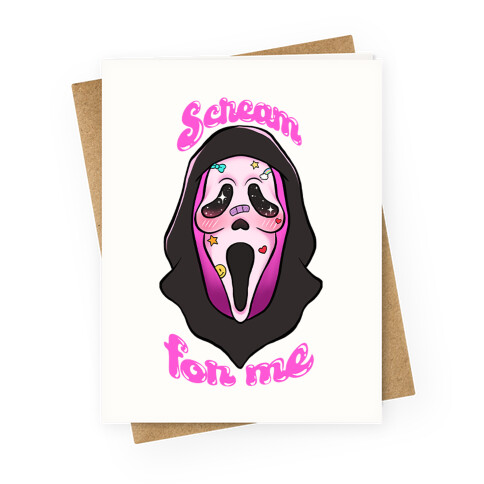 Scream For Me Greeting Card