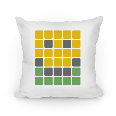 Wordle Pixel Smile Pillow