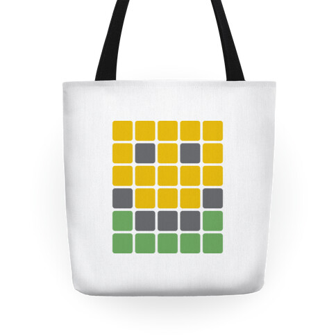 Wordle Pixel Smile Tote