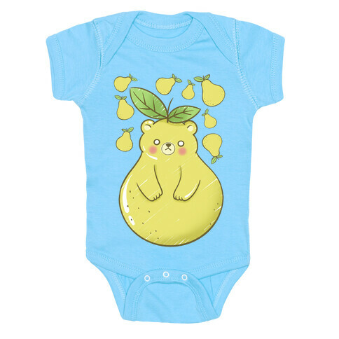 Pear Bear Baby One-Piece