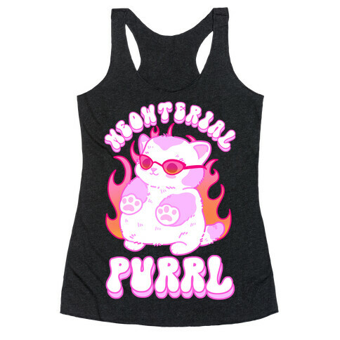 Meowterial Purrl Racerback Tank Top