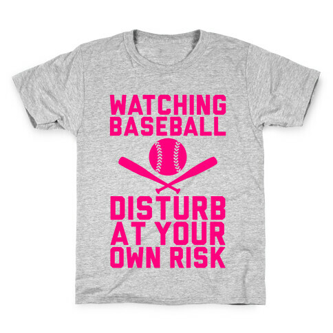 Watching Baseball Kids T-Shirt