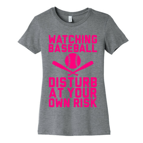 Watching Baseball Womens T-Shirt