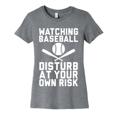 Watching Baseball Womens T-Shirt