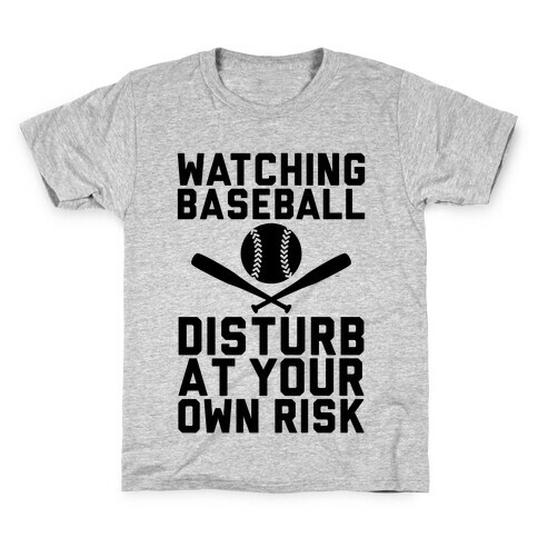 Watching Baseball Kids T-Shirt