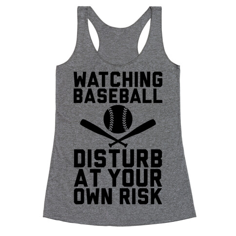 Watching Baseball Racerback Tank Top