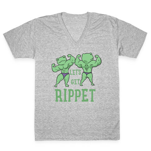 Let's Get Rippet V-Neck Tee Shirt