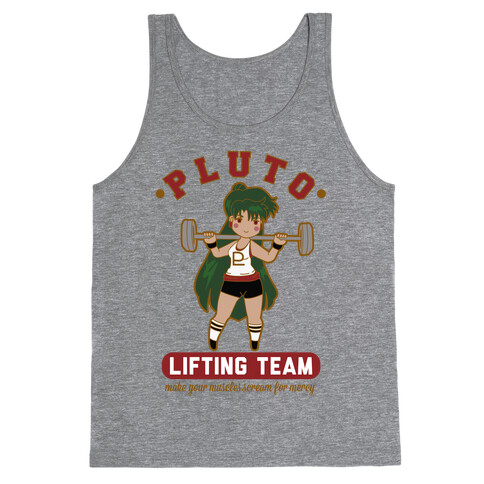 Pluto Lifting Team Parody Tank Top