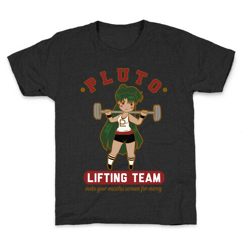 Pluto Lifting Team Parody Kids T-Shirt