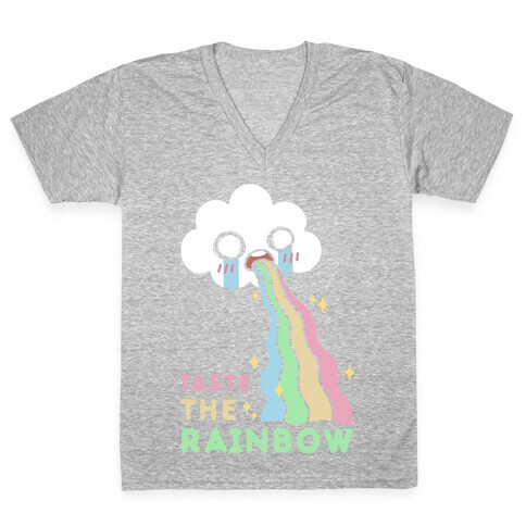 Taste The Rainbow V-Neck Tee Shirt