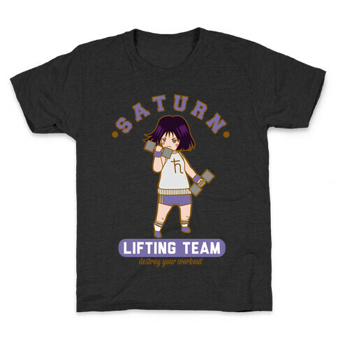 Saturn Lifting Team Parody Kids T-Shirt