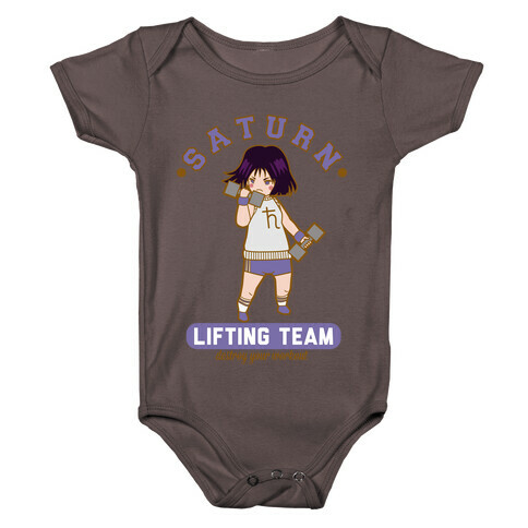 Saturn Lifting Team Parody Baby One-Piece