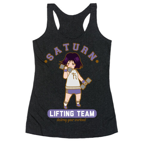 Saturn Lifting Team Parody Racerback Tank Top