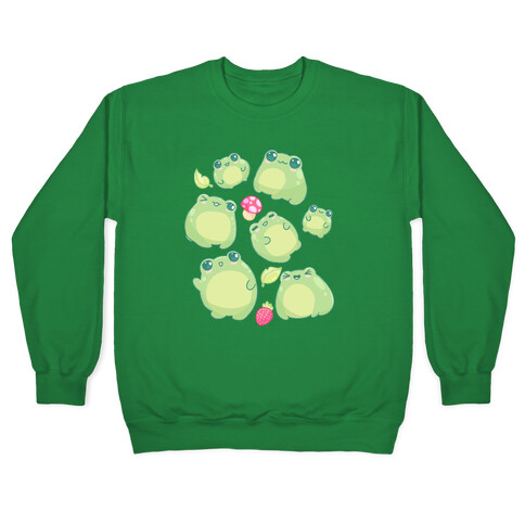 Kawaii Frogs Pattern Pullover