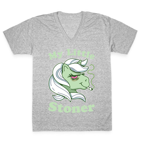 My Little Stoner V-Neck Tee Shirt