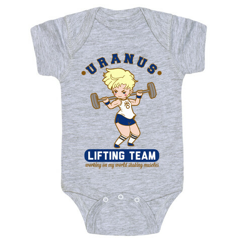 Uranus Lifting Team Parody Baby One-Piece