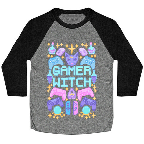 Gamer Witch Baseball Tee