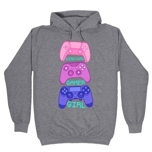 Bisexual Gamer Girl Hooded Sweatshirt