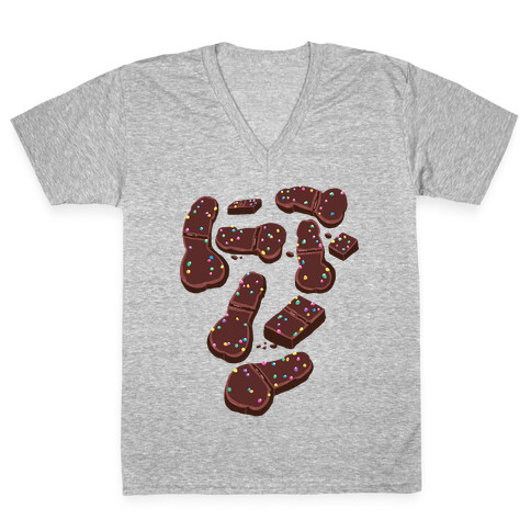 Space Brownie Peens V-Neck Tee Shirt