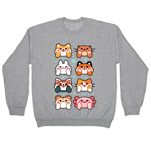 Kawaii Squishy Face Animals Pullover