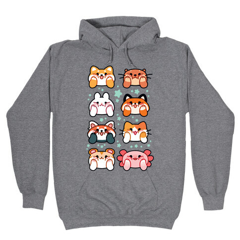 Kawaii Squishy Face Animals Hooded Sweatshirt