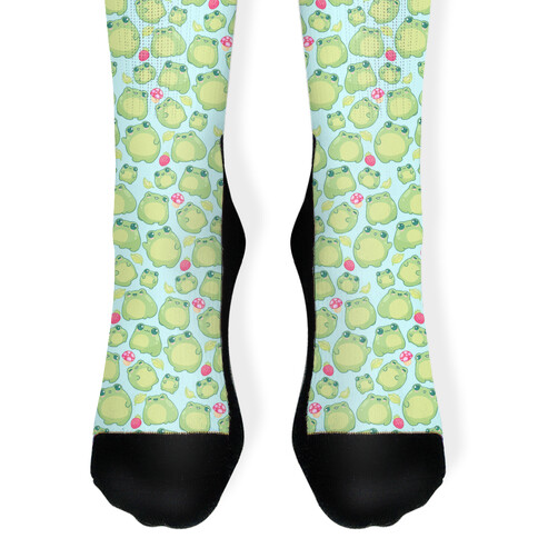 Kawaii Frogs Pattern Sock