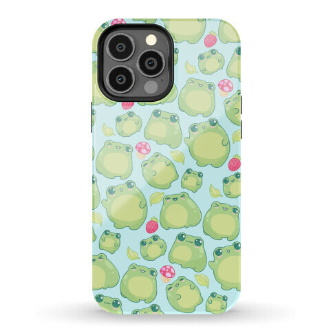 Kawaii Frogs Pattern Phone Case