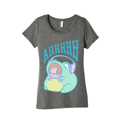 Gamer Frog Scream Womens T-Shirt