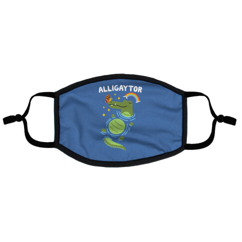 Alligaytor (Gay Alligator) Flat Face Mask