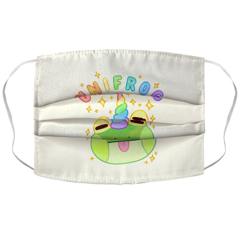 Unifrog Frog Unicorn Accordion Face Mask