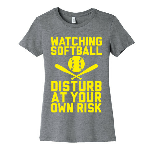 Watching Softball Womens T-Shirt