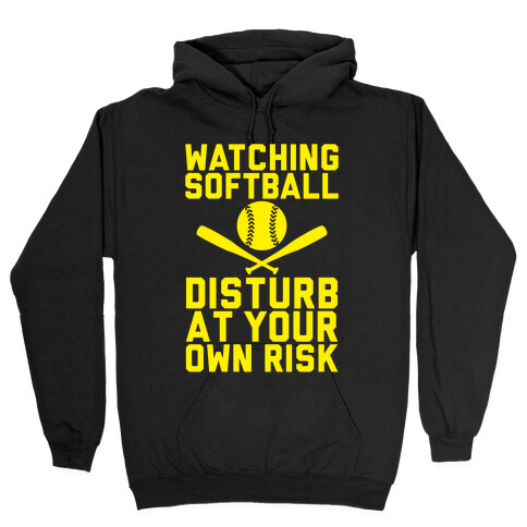 Watching Softball Hooded Sweatshirt