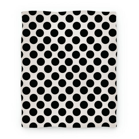 Polka Dot Blanket (Black) Blanket