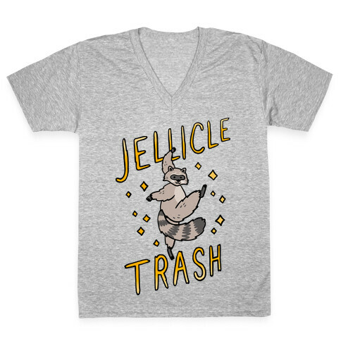 Jellicle Trash Raccoon V-Neck Tee Shirt