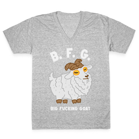 B.F.G. (Big F***ing Goat) V-Neck Tee Shirt
