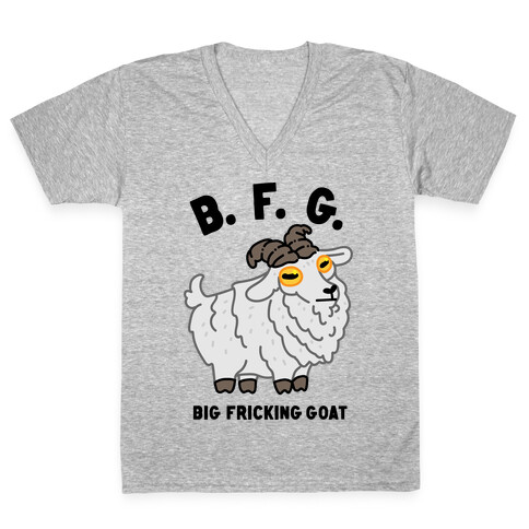 B.F.G. (Big Fricking Goat) V-Neck Tee Shirt