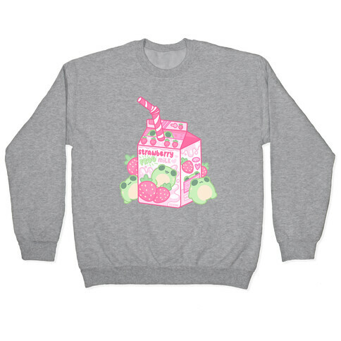 Kawaii Strawberry Frog Milk Pullover