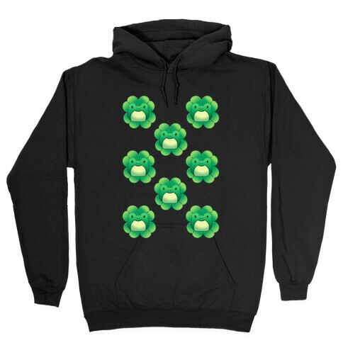 Frog Leaf Clover  Hooded Sweatshirt