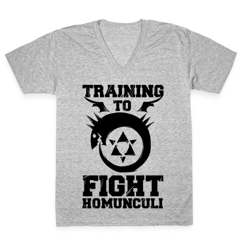 Training to Fight Homunculi V-Neck Tee Shirt