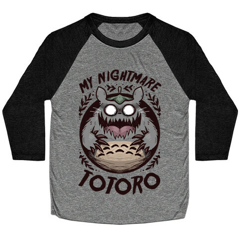 My Nightmare Totoro Baseball Tee
