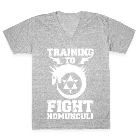 Training to Fight Homunculi V-Neck Tee Shirt