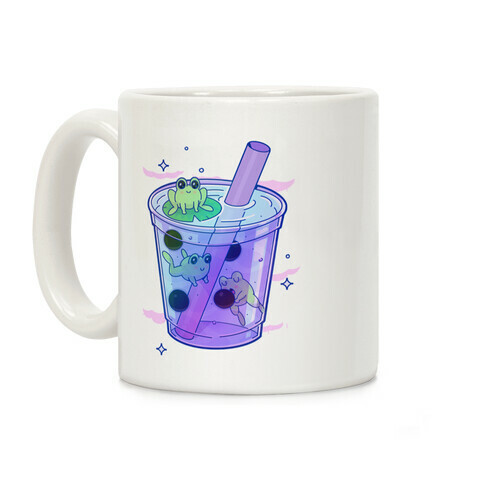 Kawaii Boba Frogs Coffee Mug