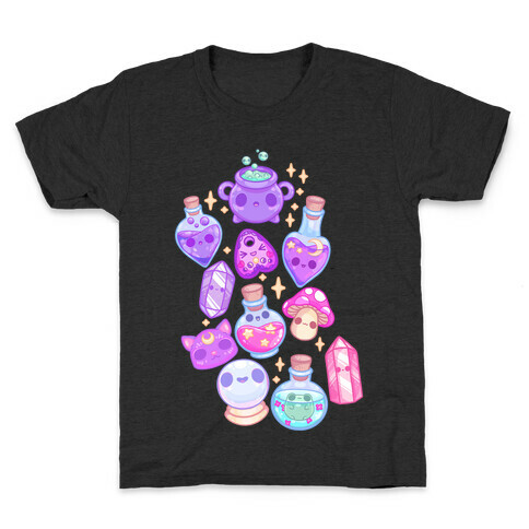 Kawaii Witchy Pattern Kids T-Shirt