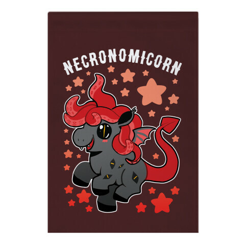 Necronomicorn Garden Flag