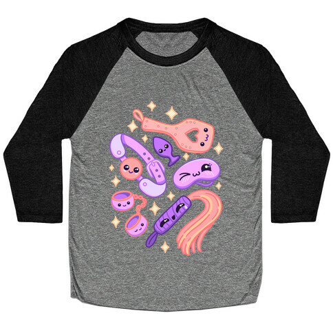 Kinky Kawaii Pattern Baseball Tee