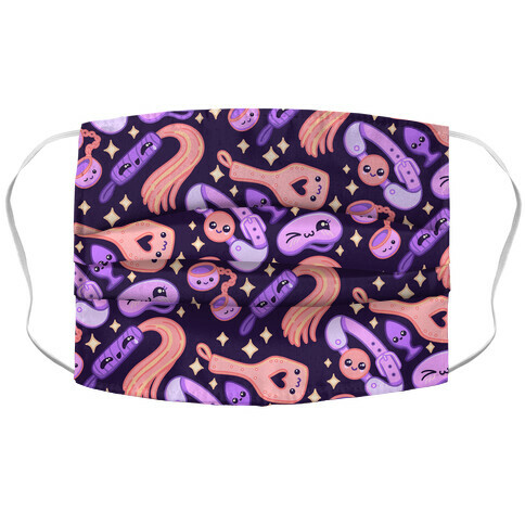 Kinky Kawaii Pattern Accordion Face Mask