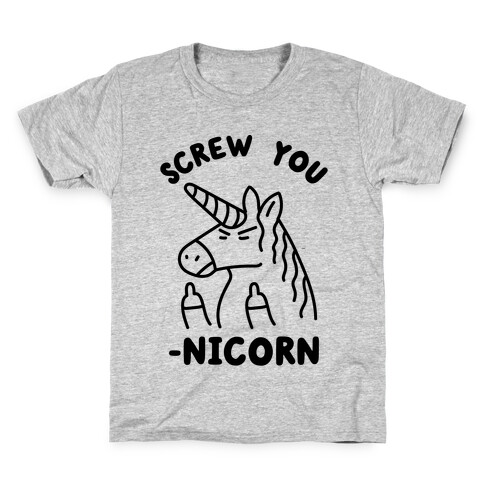 Screw You-nicorn Kids T-Shirt