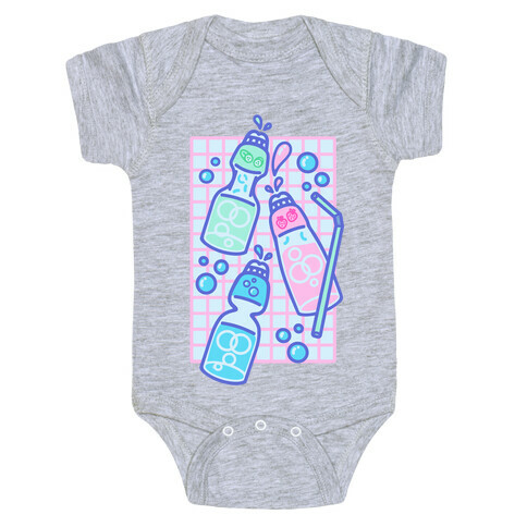 NSFW Pastel Penis Soda Bottles Baby One-Piece