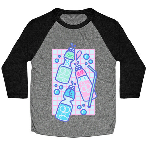 NSFW Pastel Penis Soda Bottles Baseball Tee